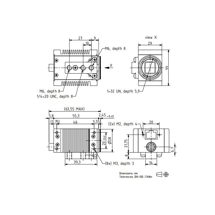 DFK 27AUP006尺寸