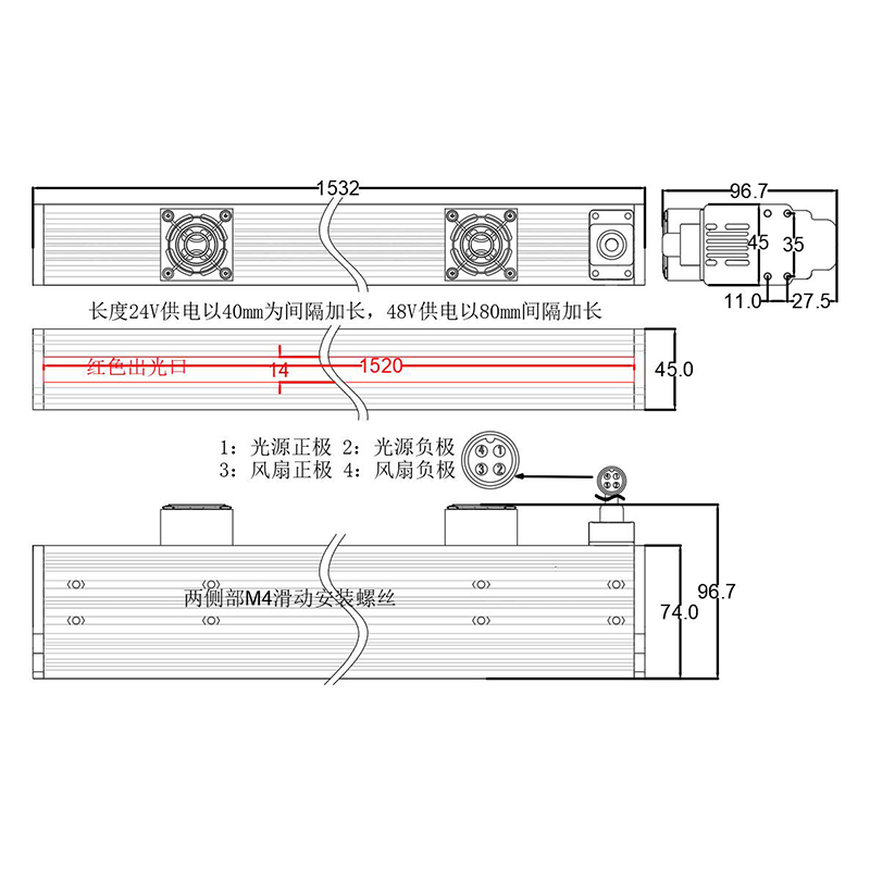 视觉线扫光源